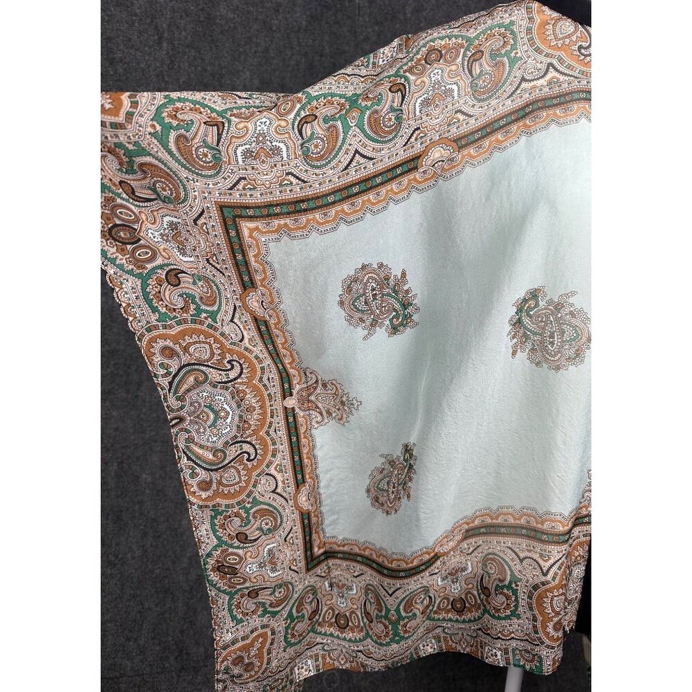 Soft Surroundings 100% Silk Kimono Sleeve Button Up Top L XL Flowy Luxury Chic - Picture 8 of 11